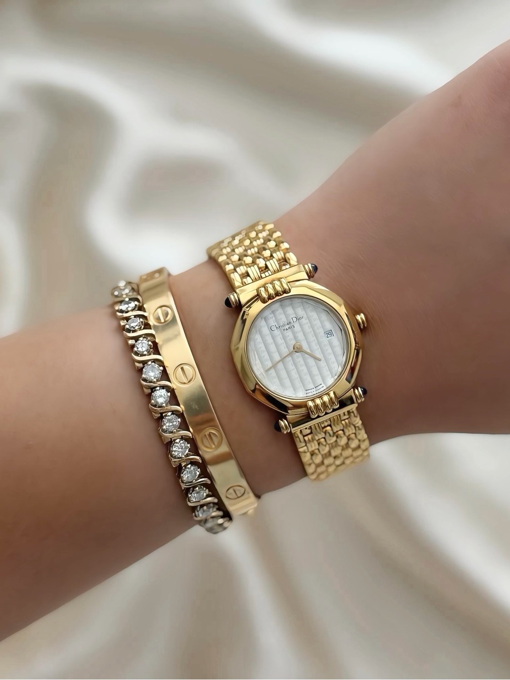 AUTHENTIC VINTAGE DIOR GOLD WATCH